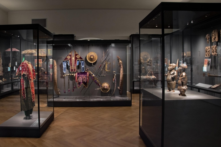 Weltmuseum Wien, Einblick Saal 'Benin und Äthiopien. Kunst, Macht, Widerstand'. © KHM-Museumsverband.